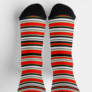 Festliche Streifensocken – Fetter, gemütlicher Sti Socken