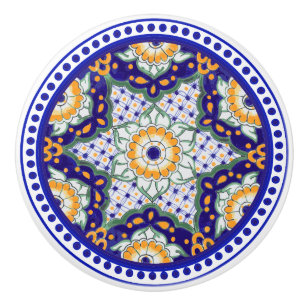 Festliche Talavera Ocho Keramikknauf