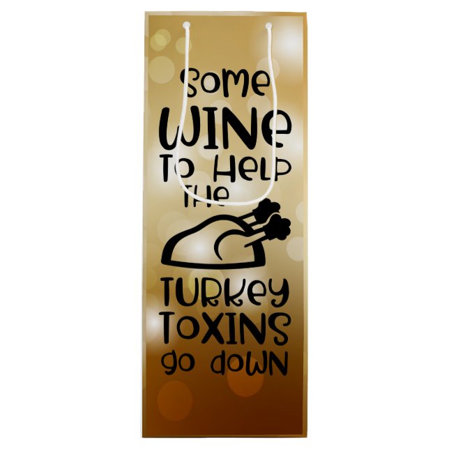 Festliche Tasche Geschenktüte Für Weinflaschen (Vorderseite)