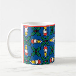 Festliche Tasse, Weihnachtsfeier und Kerzen Kaffeetasse
