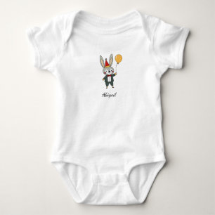 Festliche Tiere - Kaninchen Baby Strampler
