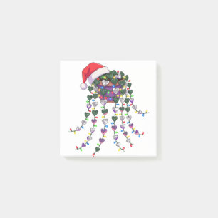 Festliche tropische Zimmerpflanze mit Weihnachtsma Post-it Klebezettel