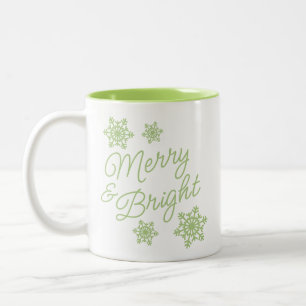 Festliche und elegante Grüße zur Jahreszeit Zweifarbige Tasse