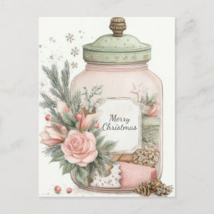 Festliche und elegante Pastell-Weihnachtskekse-Dos Postkarte