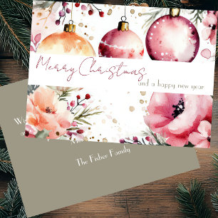Festliche und elegante Weihnachtsbaumsteine und Bl Karte