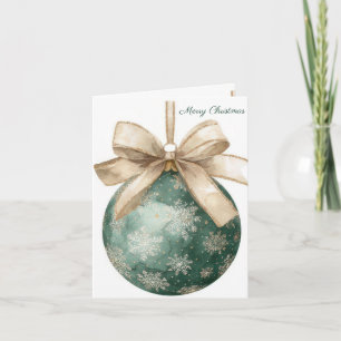 Festliche und elegante Weihnachtsgruß-Postkarte Feiertagskarte