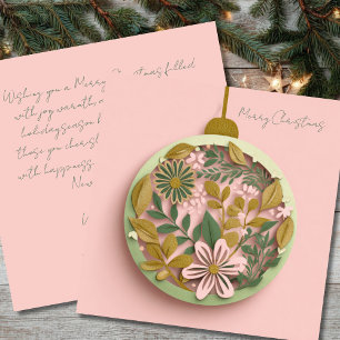 Festliche und elegante Weihnachtsgrüße Karte