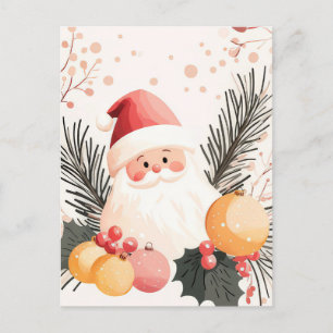 Festliche und elegante Weihnachtsgrüße Postkarte