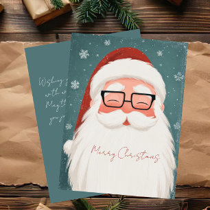 Festliche und elegante Weihnachtsgrußkarte Karte