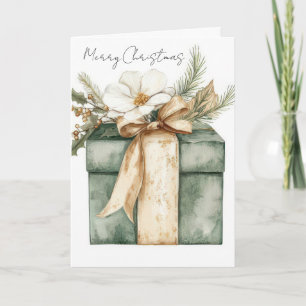 Festliche und elegante Weihnachtsgrußkarte Karte
