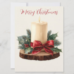 Festliche und elegante Weihnachtsgrußkarte Karte