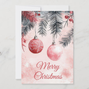 Festliche und elegante Weihnachtskarte Feiertagskarte