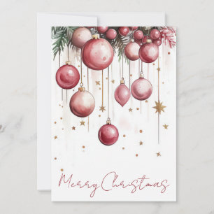 Festliche und elegante Weihnachtskarte Feiertagskarte
