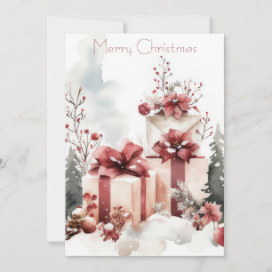 Festliche und elegante Weihnachtskarte Feiertagskarte