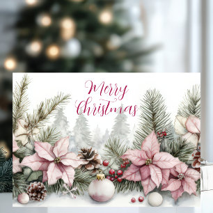 Festliche und elegante Weihnachtskarte Karte