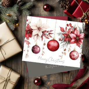 Festliche und elegante Weihnachtskarte Karte