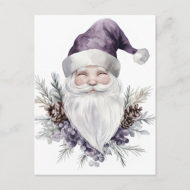 Festliche und elegante Weihnachtskarte Postkarte (Vorderseite)