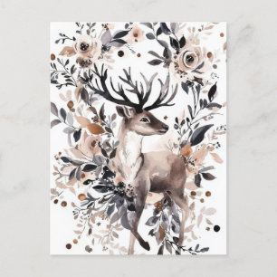 Festliche und elegante Weihnachtskarte Postkarte