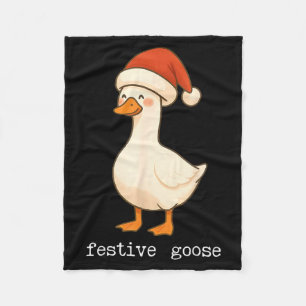 Festliche und mpy Gans Santa Hut Xmas Licht passen Fleecedecke