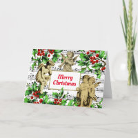 Festliche Vintage Angel Cherubs Heiligabend