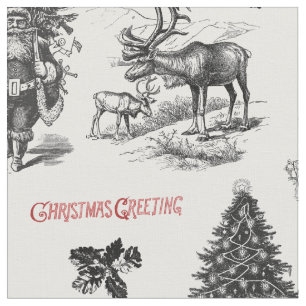 Festliche Vintage Viktorianische Weihnachten mit d Stoff