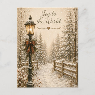 Festliche Vintage-Weihnachtsgrußkarte Postkarte