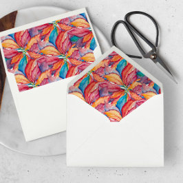 Festliche Wasserfarbe Poinsettia Weihnachten