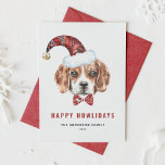 Festliche Wasserfarben Beagle Santa Happy Urlaub Feiertagspostkarte<br><div class="desc">Gute Ferien! Senden Sie Ihre Urlaubswünsche mit dieser individuell gestaltbaren Urlaubspostkarte an Familie und Freunde. Es verfügt über einen Aquarell-Beagle mit einer Weihnachtsmannmütze. Personalisieren Sie diese Beagle-Urlaubskarte,  indem Sie Ihre Daten hinzufügen. Dieser Hund Weihnachts-Postkarte ist auf anderen Cardstock erhältlich.</div>