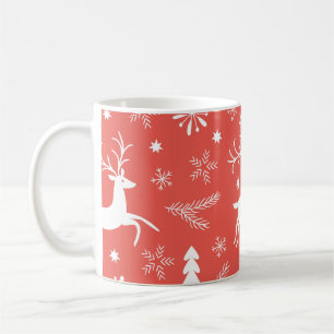 Festliche Weihnachten Nahtloses Muster Kaffeetasse