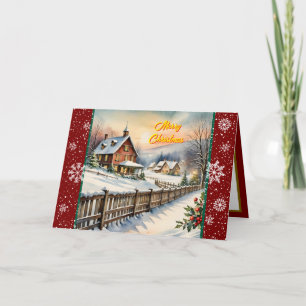 Festliche Weihnachten Schöne moderne Sammlung Karte