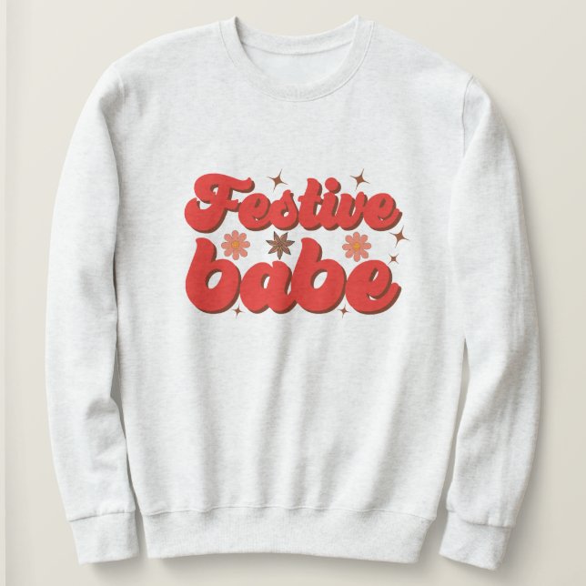 Festliche Weihnachten Sweatshirt (Design vorne)
