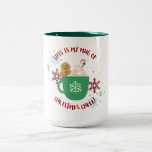 Festliche Weihnachts-Cheer Tasse mit Gingerbread M