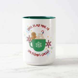 Festliche Weihnachts-Cheer Tasse mit Gingerbread M