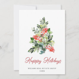 Festliche Weihnachtsbaume Firmengrüße Feiertagskarte