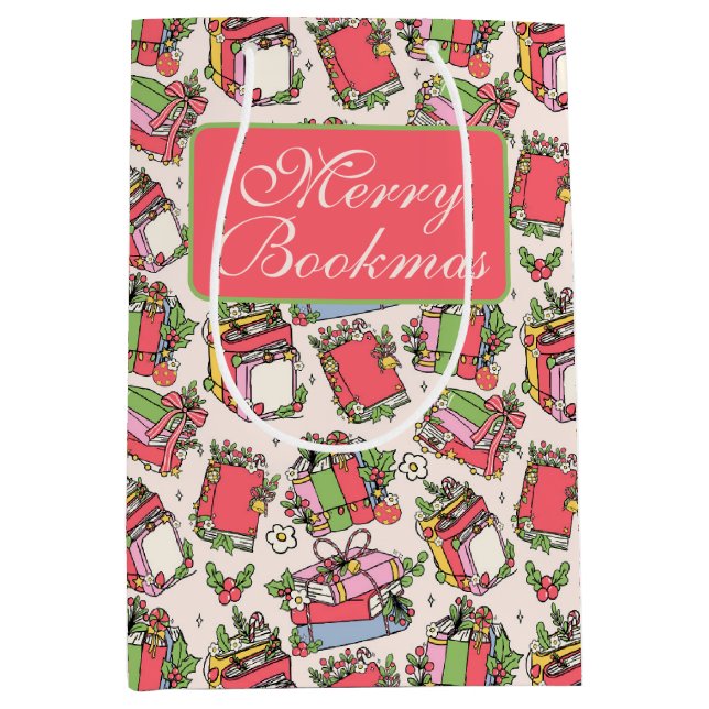 Festliche Weihnachtsbücher Mittlere Geschenktüte (Vorderseite)