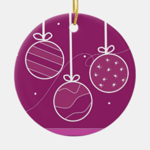 Festliche Weihnachtsdekorationen Keramikornament