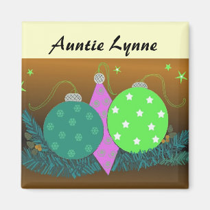 Festliche Weihnachtsdekorationen Orte Inhaber Magnet