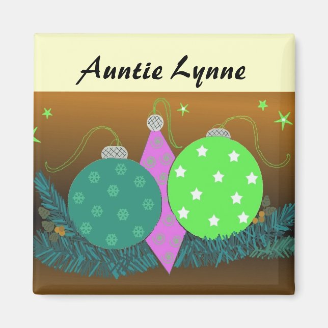 Festliche Weihnachtsdekorationen Orte Inhaber Magnet (Vorne)