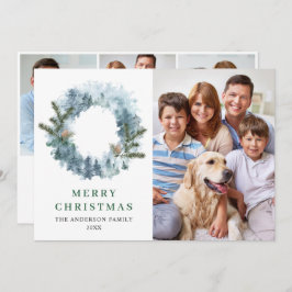 Festliche Weihnachtsfeier 4 FOTO Gruß Feiertagskarte