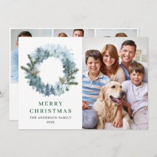 Festliche Weihnachtsfeier 4 FOTO Gruß Feiertagskarte