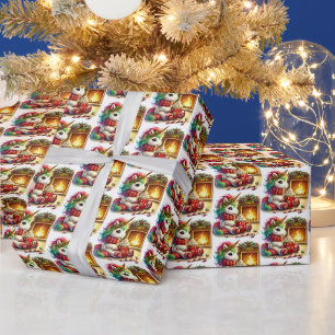 Festliche Weihnachtsfeiertage Geschenkpapier