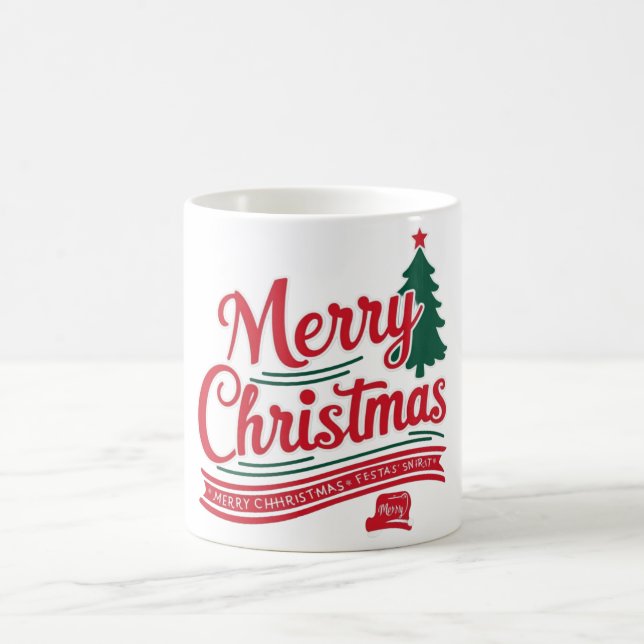 Festliche Weihnachtsfeiertage Tasse für den Feiert (Mittel)