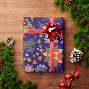 Festliche Weihnachtsfeiertage - Weihnachtswrapping Geschenkpapier