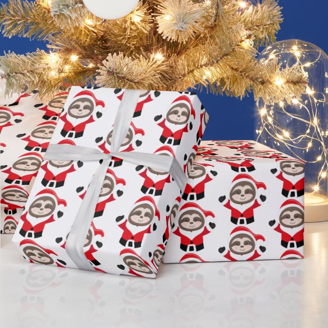 Festliche Weihnachtsflossen Wrapping Paper Geschenkpapier (Feiertage)