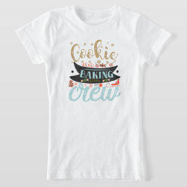 Festliche Weihnachtsgebäck Crew Wortart T-Shirt