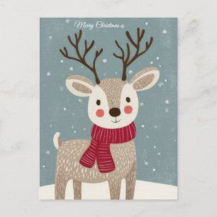 Festliche Weihnachtsgirlande Grußkarte Postkarte