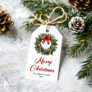 Festliche Weihnachtsgirlande personalisierte Anhän Geschenkanhänger