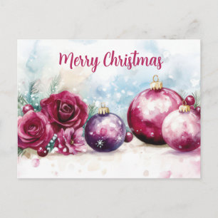 Festliche Weihnachtsgrußkarte Postkarte
