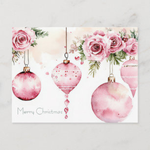 Festliche Weihnachtsgrußkarte Postkarte