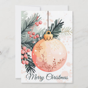 Festliche Weihnachtskarte Feiertagskarte